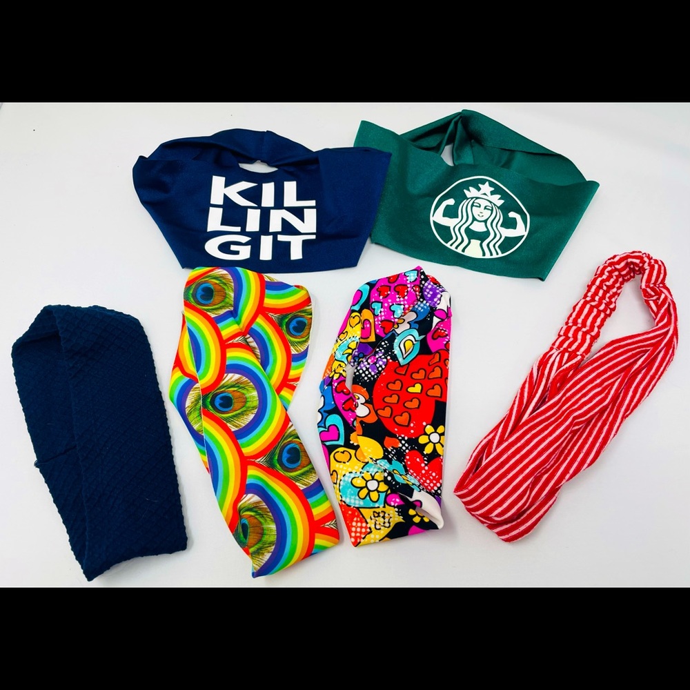 Headbands - Assorted Bundle of 6 Different Headbands for Women Hairband Hair Acc